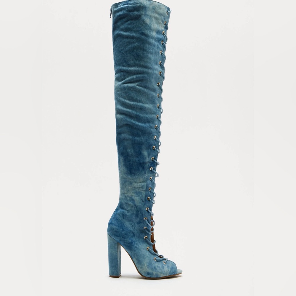 Fashion nova knee high boots